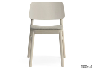 DRUM 071 - Beech chair with integrated cushion _ Billiani