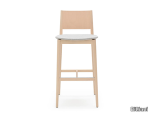 BLAZER 233 - High beech stool with back _ Billiani