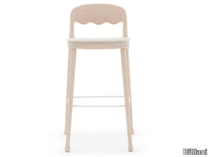 FRISÉE 255 - Ash stool with integrated cushion _ Billiani