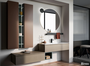 LAPIS COMP. 3 - Single vanity unit with drawers, mirrors and wall unit _ Birex