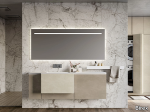 LAPIS COMP. 7 - Wall-mounted single vanity unit with drawers _ Birex