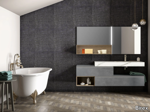 LAPIS COMP. 5 - Single wall-mounted vanity unit with drawers _ Birex