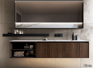 TRACCIA COMP. 4 - Wall-mounted vanity unit with drawers _ Birex