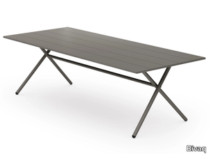 GARDA - Rectangular aluminium garden table _ Bivaq