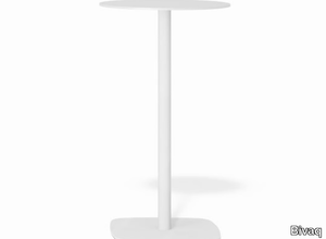 SIRKEL 105 - Round aluminium high table _ Bivaq