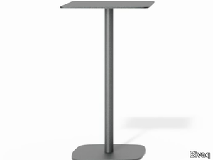 SIRKEL 105 - Square aluminium high table _ Bivaq