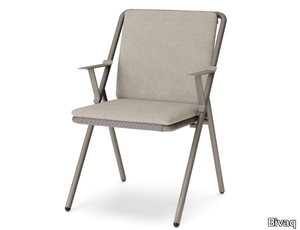 GARDA - Garden chair with armrests _ Bivaq