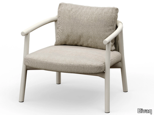 BALM - Garden upholstered easy chair with armrests _ Bivaq