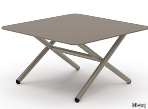 GARDA - Low square aluminium coffee table _ Bivaq