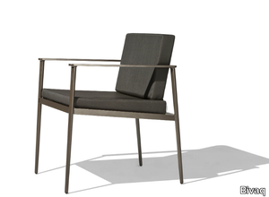 VINT - Upholstered garden chair with armrests _ Bivaq