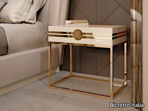 INFINITY - Wooden bedside table with drawers _ Bizzotto Italia