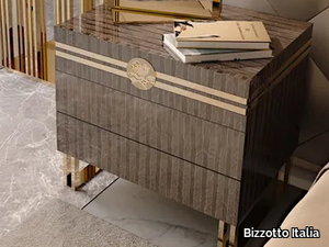 INFINITY - Wooden bedside table with drawers _ Bizzotto Italia