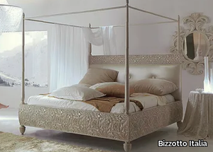 REBECCA - Canopy bed with upholstered headboard _ Bizzotto Italia