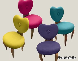 MY HEART - Upholstered fabric chair _ Bizzotto Italia