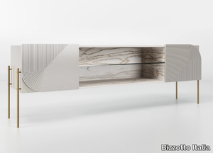 DROP - Wooden sideboard with doors _ Bizzotto Italia