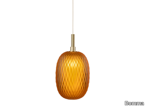 METAMORPHOSIS LARGE - LED handmade blown glass pendant lamp _ Bomma