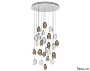 MUSSELS ROUND 26 - LED crystal pendant lamp _ Bomma