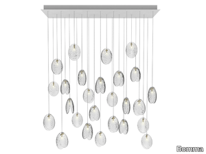 MUSSELS RECTANGULAR 26 - LED crystal pendant lamp _ Bomma