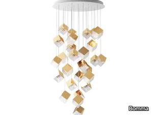 PYRITE 26 ROUND - LED crystal pendant lamp _ Bomma