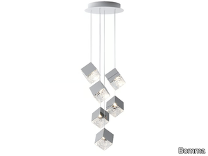 PYRITE 6 - LED crystal pendant lamp _ Bomma