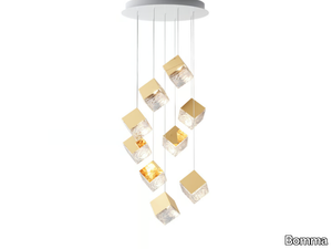 PYRITE 9 - LED crystal pendant lamp _ Bomma