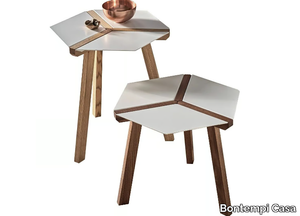 ESA - Hexagonal steel and wood coffee table _ Bontempi Casa