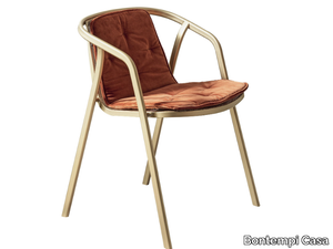 INES - Steel chair with armrests _ Bontempi Casa