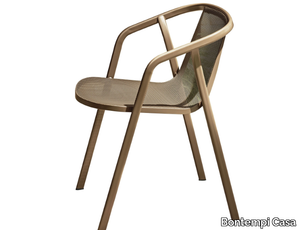 INES - Steel garden chair with armrests _ Bontempi Casa