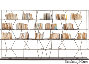 LEXINGTON - Open steel bookcase _ Bontempi Casa