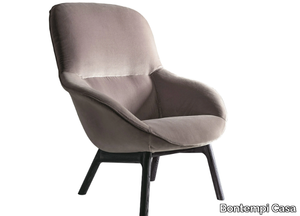 LONG ISLAND - Leather armchair high-back _ Bontempi Casa