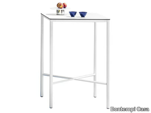 MOON - Steel and wood contract table _ Bontempi Casa