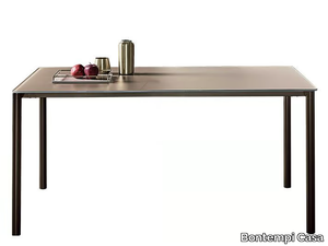 MOON - Crystal and steel dining table _ Bontempi Casa