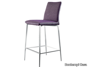 NATA - High fabric stool with back _ Bontempi Casa