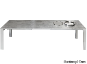 PASCAL - Extending steel and SuperCeramic dining table _ Bontempi Casa