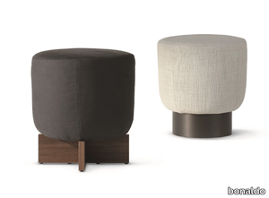 BELT & CROSS - Round fabric pouf _ Bonaldo