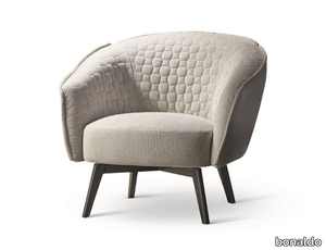 BRUNO - Upholstered fabric armchair with armrests _ Bonaldo