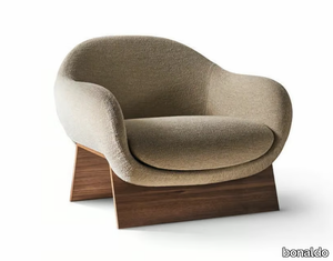 BOOLEAN ARMCHAIR - Fabric armchair with armrests _ Bonaldo