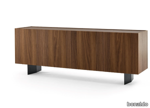 OUTLINE - Walnut sideboard with doors _ Bonaldo