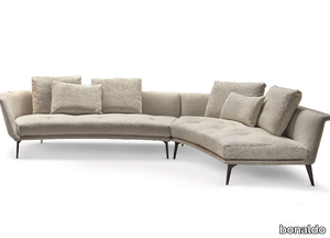 LOVY - Sectional curved fabric sofa _ Bonaldo