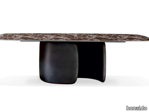 MELLOW - Barrel-shaped dining table _ Bonaldo