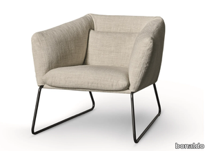 NIKOS - Upholstered fabric armchair with removable cover _ Bonaldo