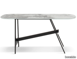 SLOT CONSOLE - Oval console table _ Bonaldo