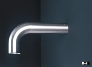 PIPE - Brushed steel spout _ Boffi