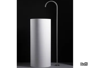 WINGS - Floor standing stainless steel washbasin tap _ Boffi