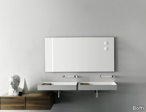 A45 - Wall-mounted Cristalplant® washbasin _ Boffi