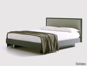 AWASE SOFT - Wooden double bed with upholstered headboard _ Bolzan