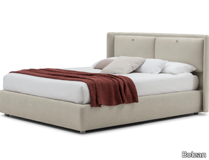 KATE - Storage bed with upholstered headboard _ Bolzan