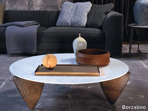 BROCK - Carrara marble coffee table _ Borzalino