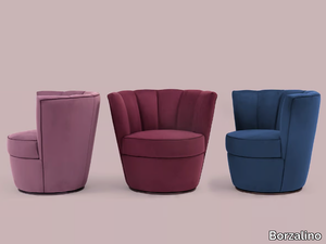 DIVA XL - Swivel velvet easy chair _ Borzalino