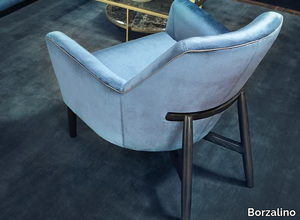 EVE PLUS - Velvet armchair with armrests _ Borzalino